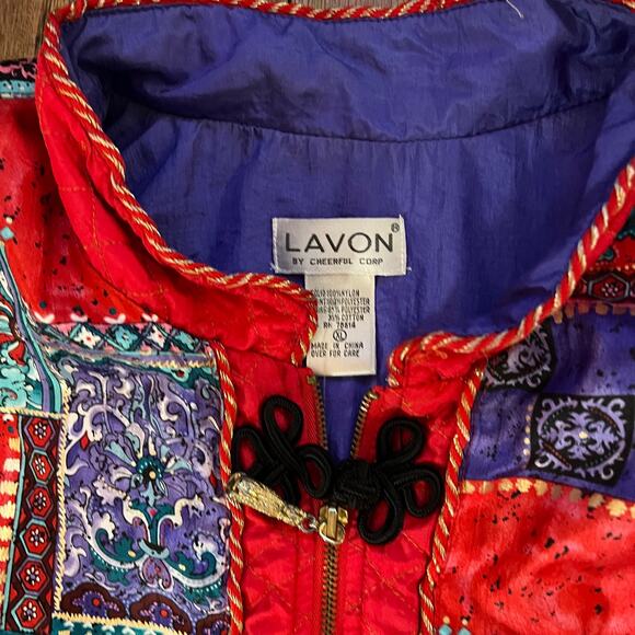 Lavon by Cheerful Corp Vintage 2 piece Abstract Windbreaker Set - XL - Picture 4 of 4